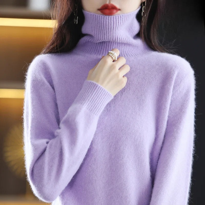Letizia Damen Rollkragenpullover Elegantes Design