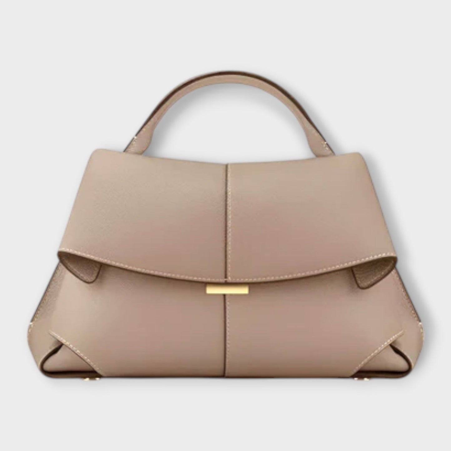 Damen Klassische Handtasche mit Obergriff Leder