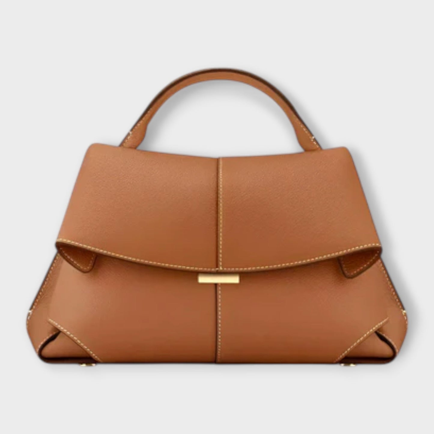 Damen Klassische Handtasche mit Obergriff Leder