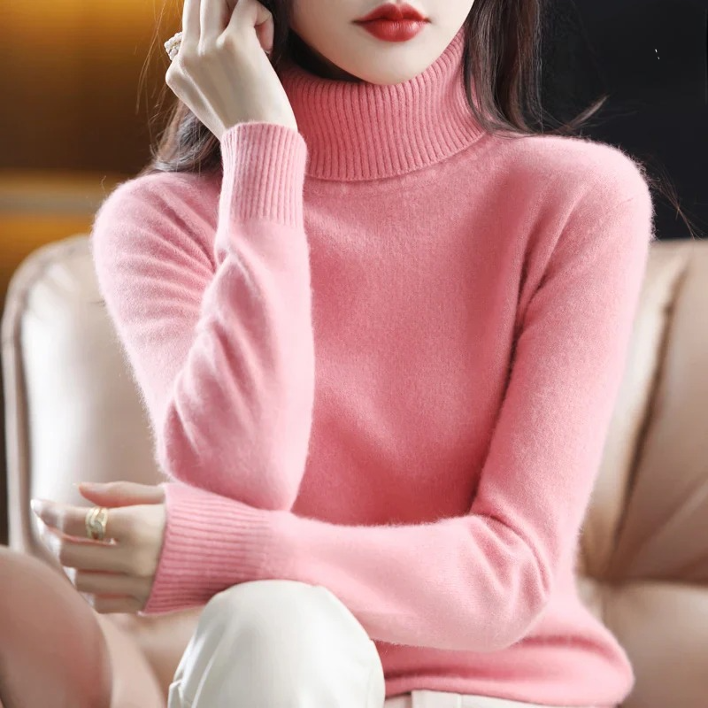Letizia Damen Rollkragenpullover Elegantes Design