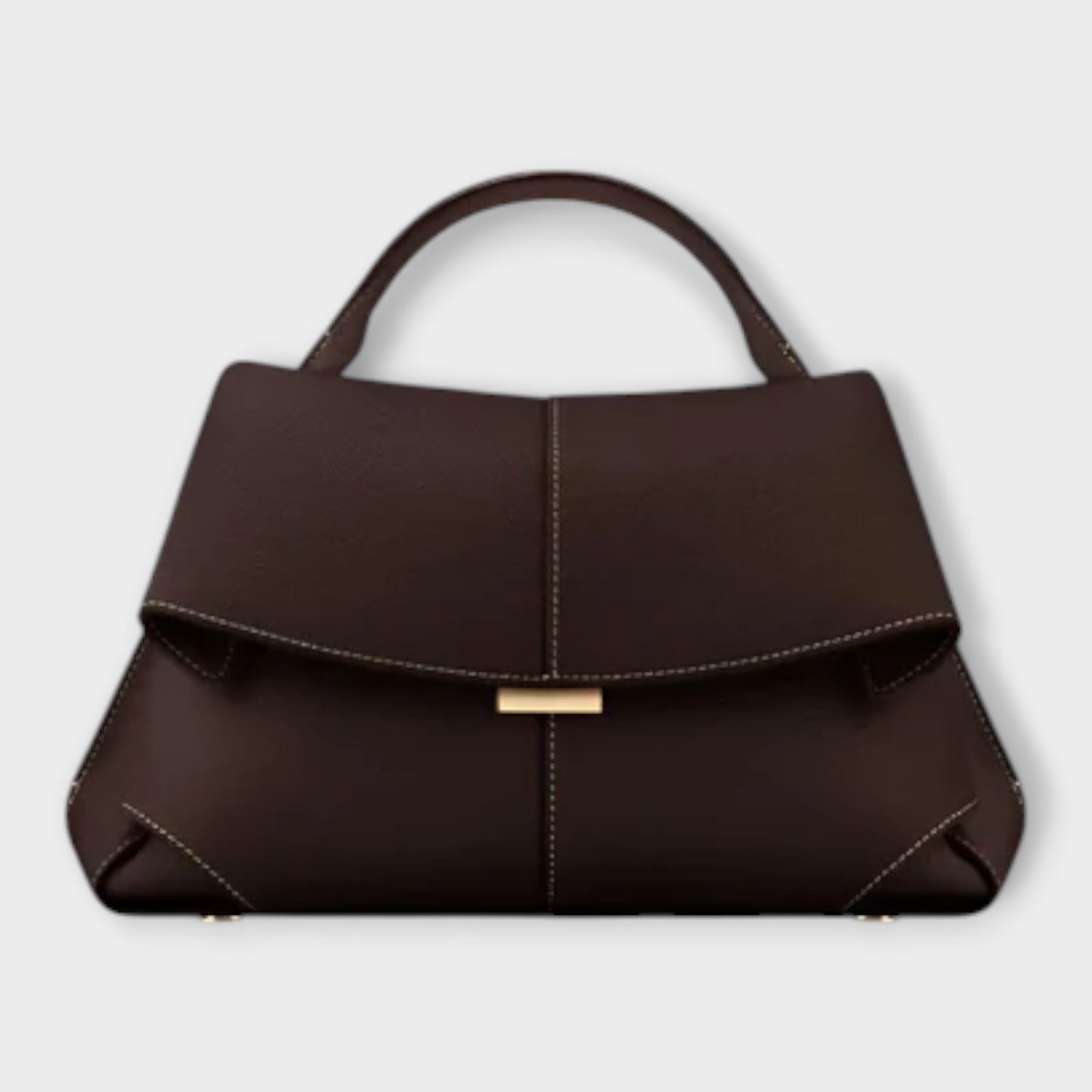 Damen Klassische Handtasche mit Obergriff Leder