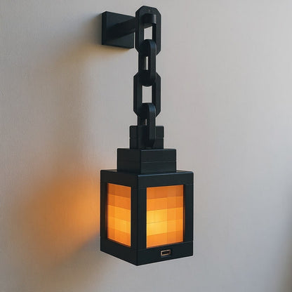 Minecraft Tischlampe Drahtlos Pixellicht Weiß