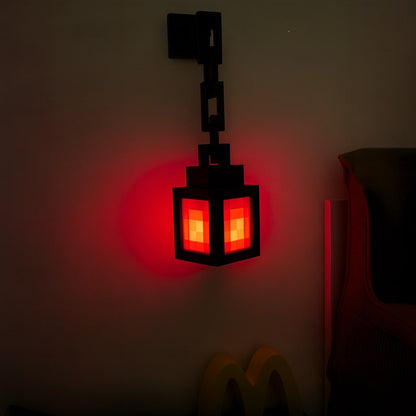 Minecraft Tischlampe Drahtlos Pixellicht Weiß