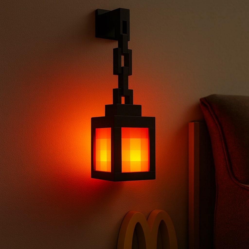 Minecraft Tischlampe Drahtlos Pixellicht Weiß - Norvielle