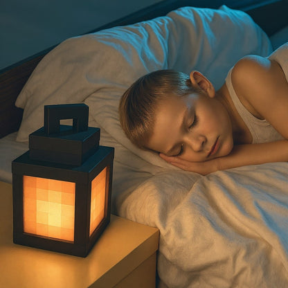 Minecraft Tischlampe Drahtlos Pixellicht Weiß