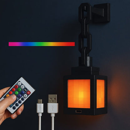 Minecraft Tischlampe Drahtlos Pixellicht Weiß