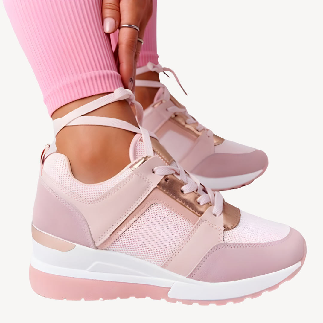 Damen Keil Sneaker Sommer Schuhe
