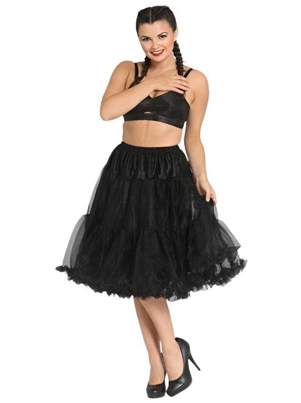 Damen Midi Rock Gestuft Petticoat Klassisch
