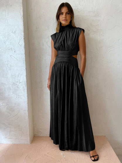 Damen Maxikleid Offene Seitenpartien
