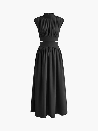 Damen Maxikleid Offene Seitenpartien