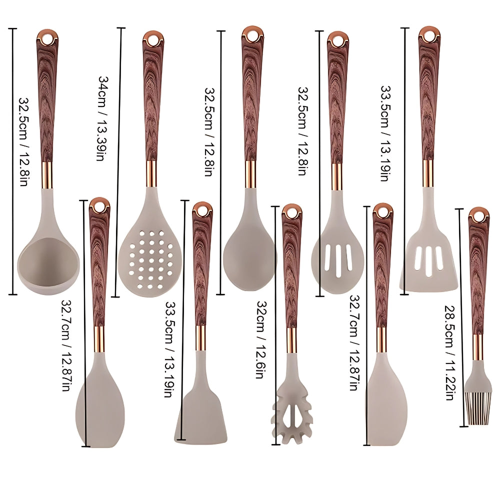 Küchenutensilien Set Silikon 10-teilig Culinora