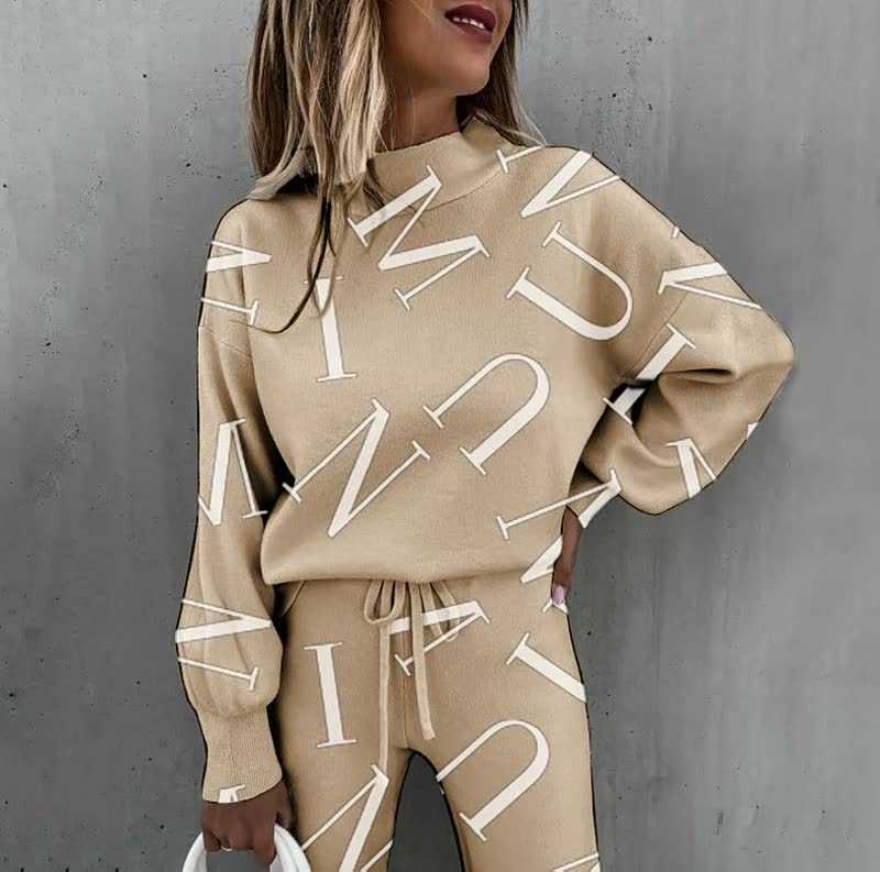 Damen Trainingsanzug Bedruckt Trendy Norvielle