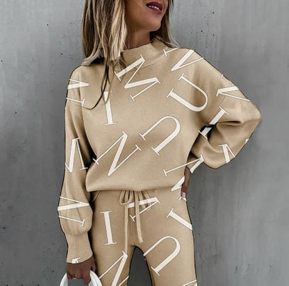 Damen Trainingsanzug Bedruckt Trendy Norvielle