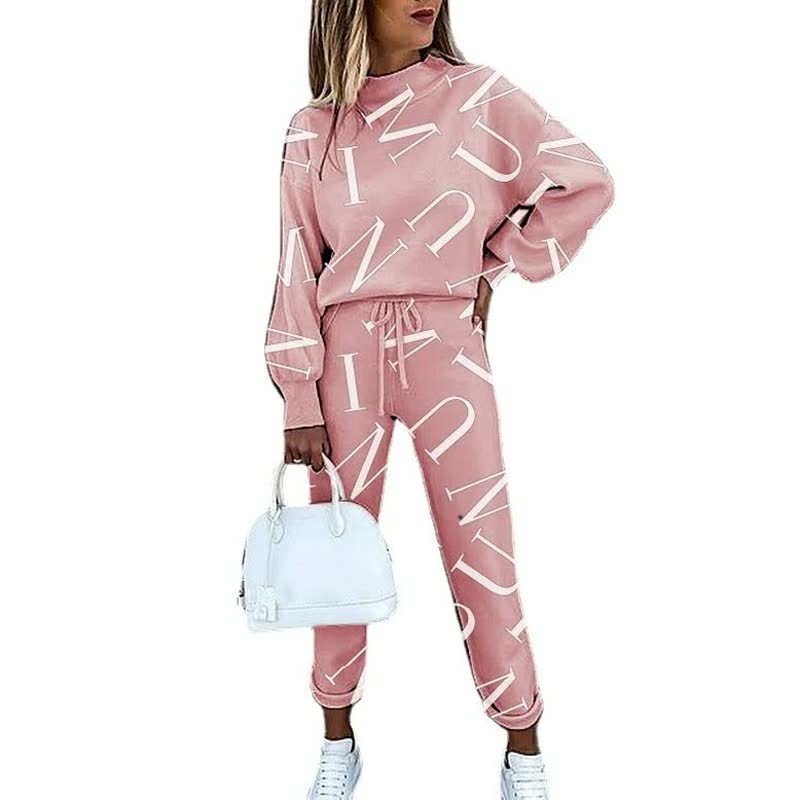 Damen Trainingsanzug Bedruckt Trendy Norvielle