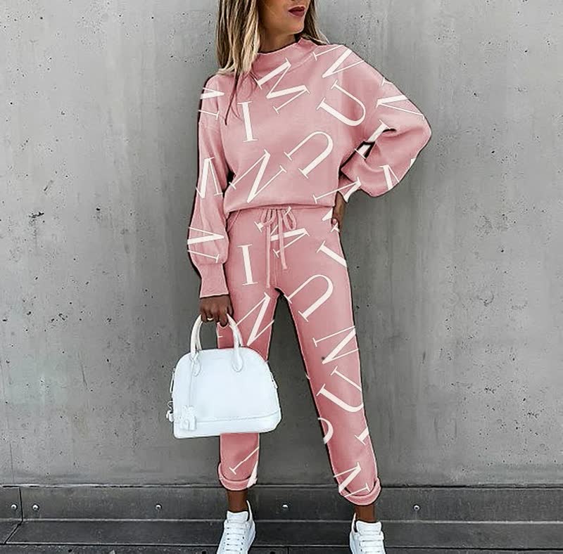 Damen Trainingsanzug Bedruckt Trendy Norvielle
