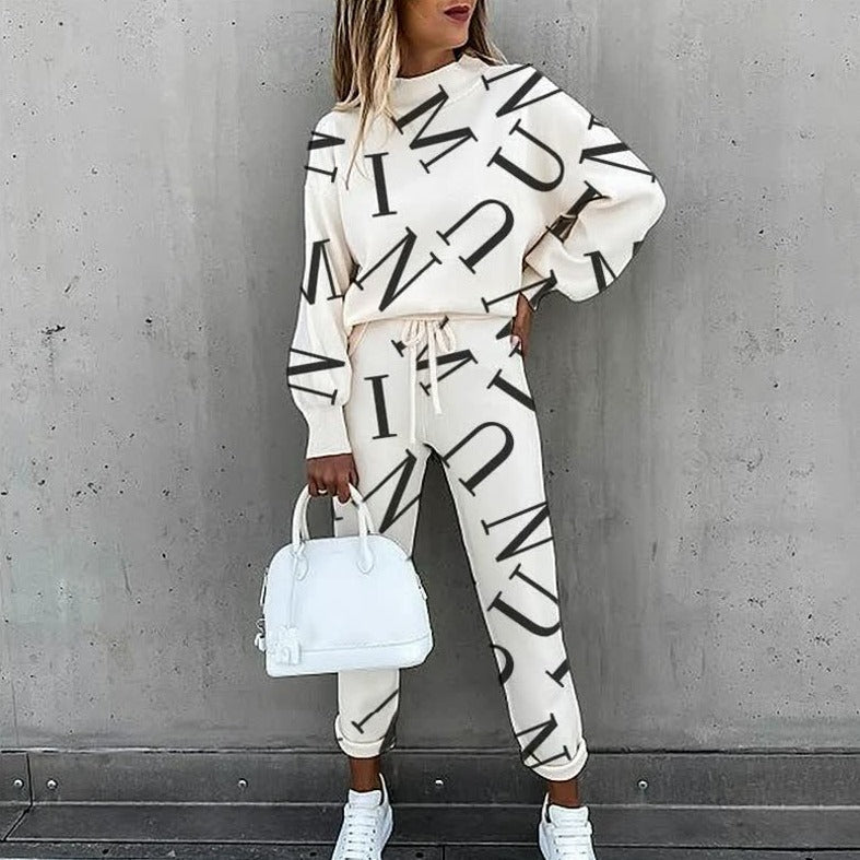 Damen Trainingsanzug Bedruckt Trendy Norvielle