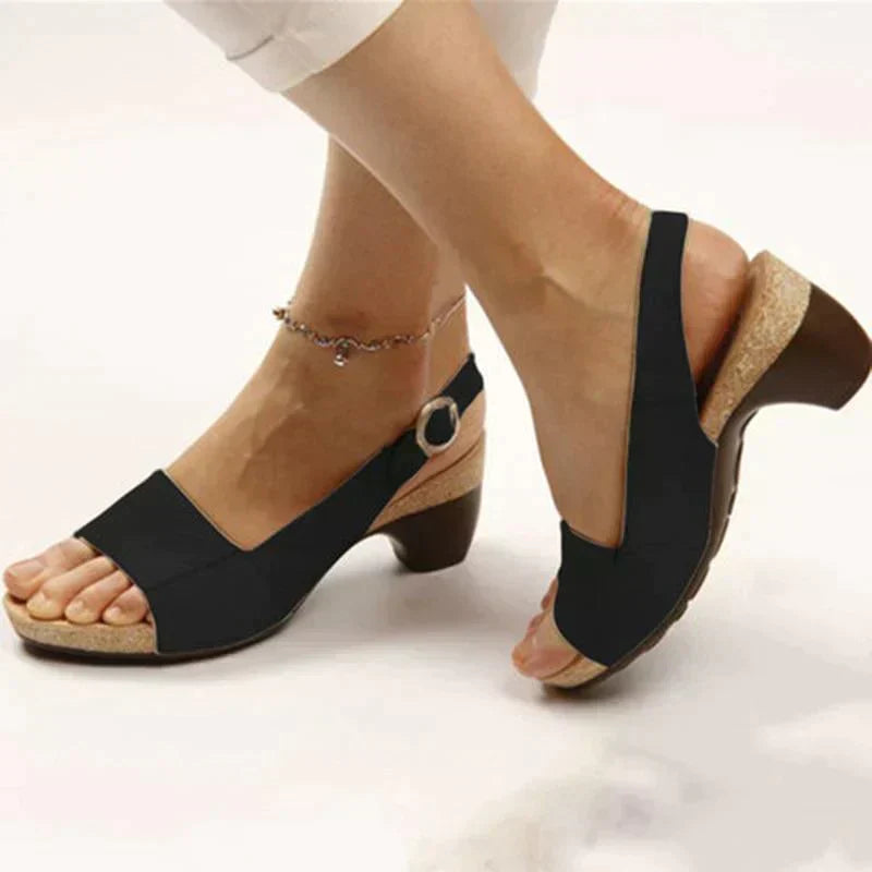 Damen Strandsandalen Peep-Toe