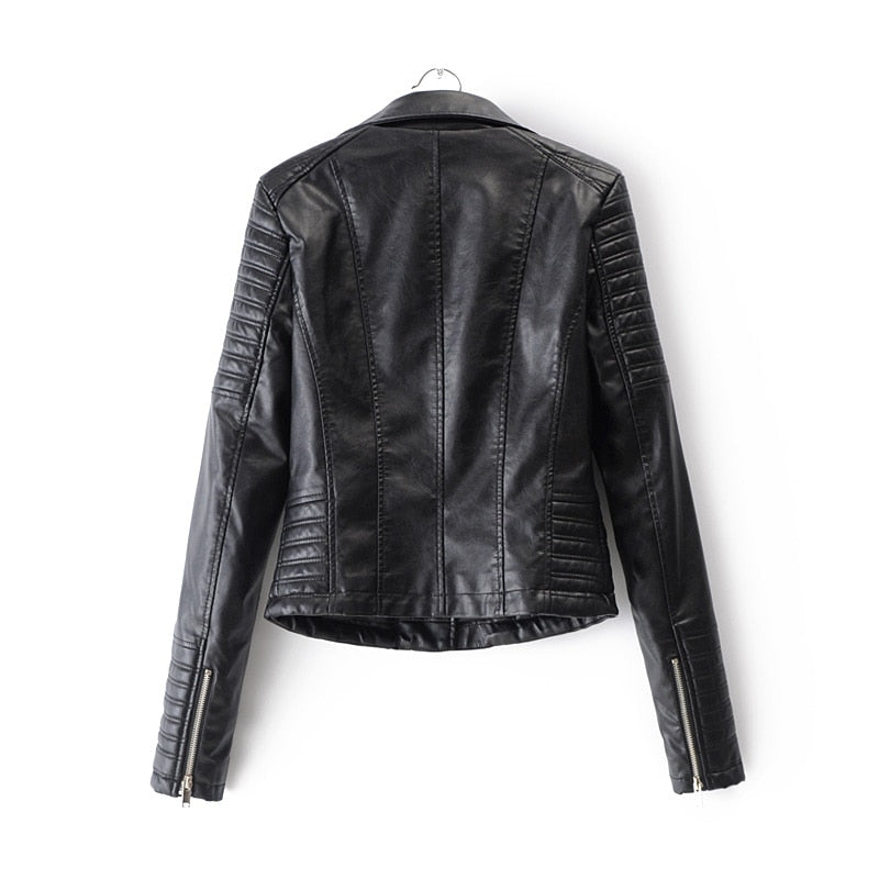 Damen Biker-Lederjacke