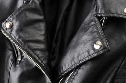 Damen Biker-Lederjacke