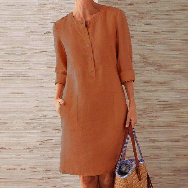 Raquel Damenkleid Länge Ärmel Komfortstoff