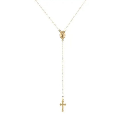 Elegante Damen Rosenkranz Kette