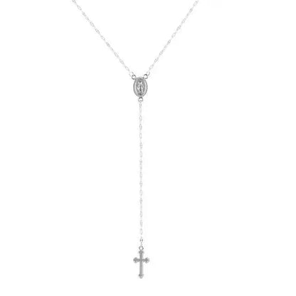 Elegante Damen Rosenkranz Kette