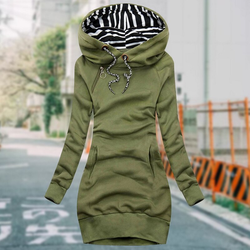 Weiches Damen Winter Sweatshirt Gemütlich Grün