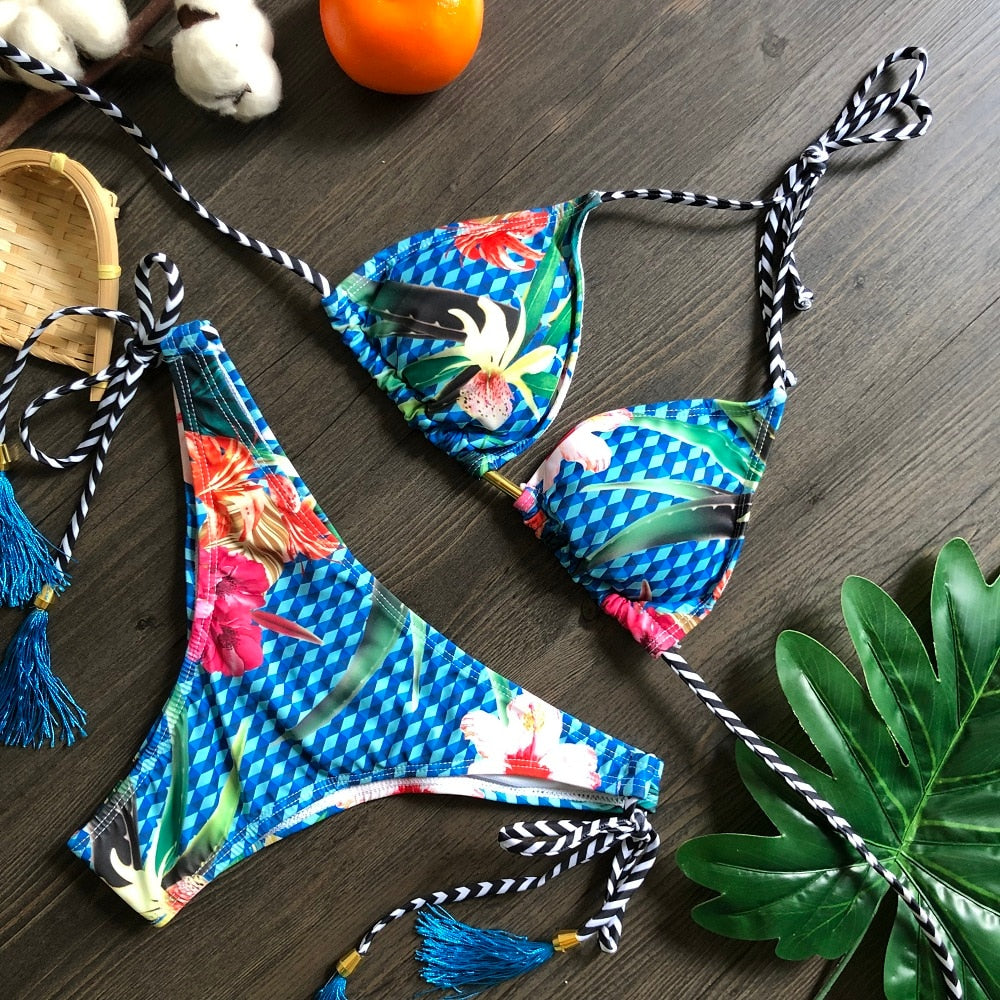 Norvielle Damen Bikini Push-Up