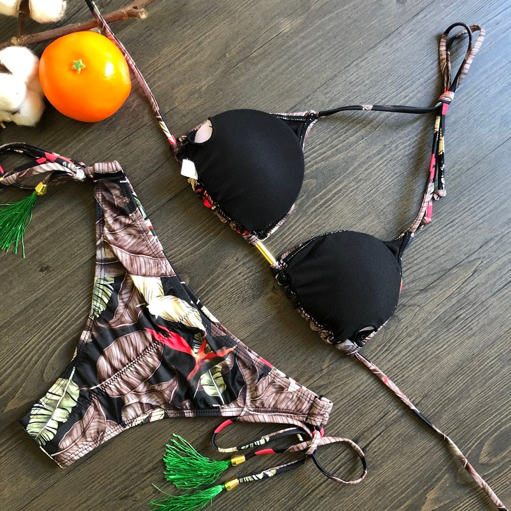 Norvielle Damen Bikini Push-Up