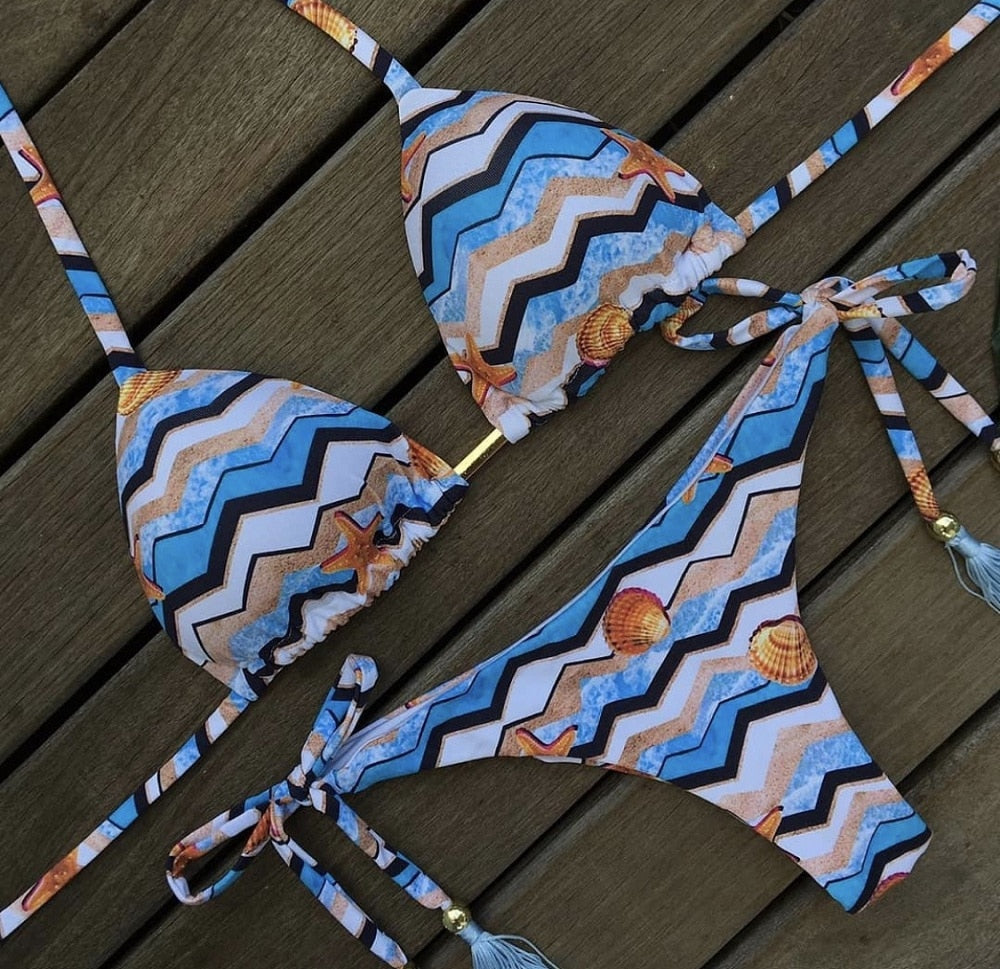 Norvielle Damen Bikini Push-Up