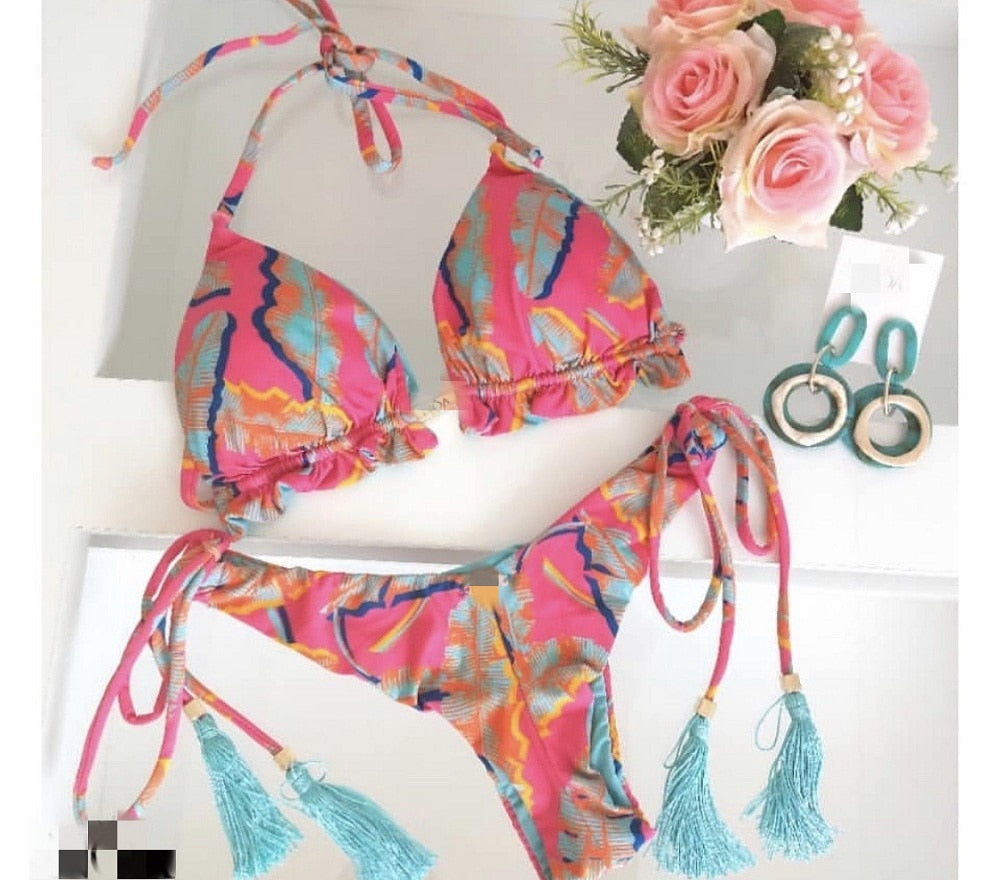 Norvielle Damen Bikini Push-Up