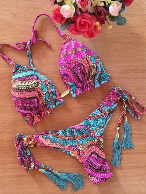 Norvielle Damen Bikini Push-Up