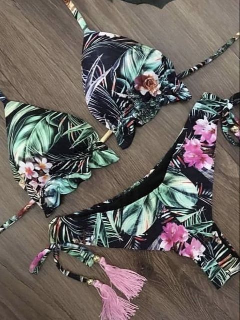Norvielle Damen Bikini Push-Up - Norvielle