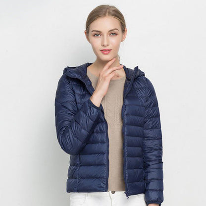 Norvielle Damen Daunenjacke Kapuze