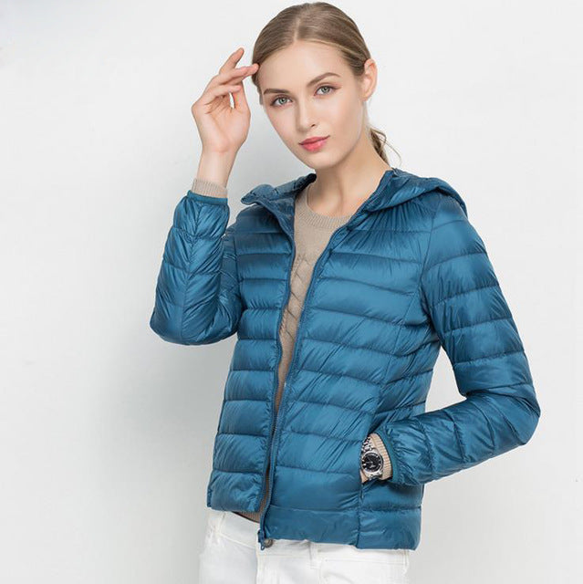 Norvielle Damen Leichtgewicht Daunenjacke Urban Chic