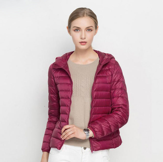 Norvielle Damen Leichtgewicht Daunenjacke Urban Chic
