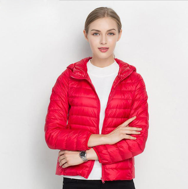 Norvielle Damen Leichtgewicht Daunenjacke Urban Chic