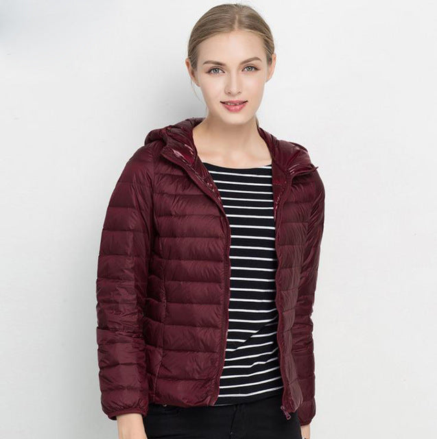 Norvielle Damen Leichtgewicht Daunenjacke Urban Chic