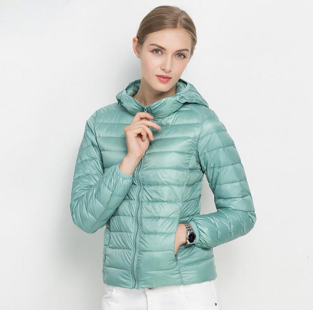 Norvielle Damen Leichtgewicht Daunenjacke Urban Chic