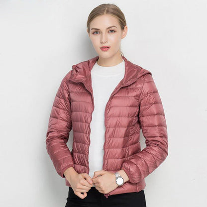 Norvielle Damen Daunenjacke Kapuze