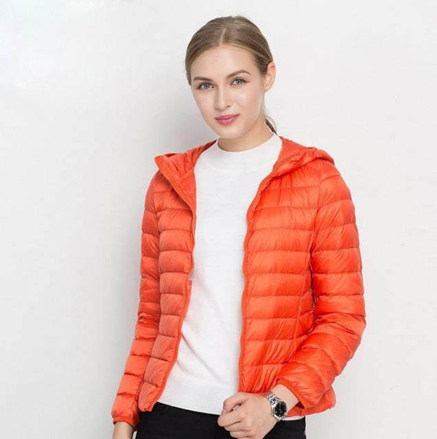 Norvielle Damen Leichtgewicht Daunenjacke Urban Chic