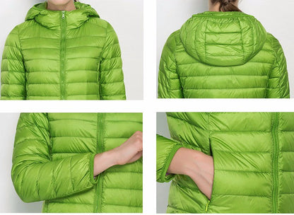 Norvielle Damen Leichtgewicht Daunenjacke Urban Chic