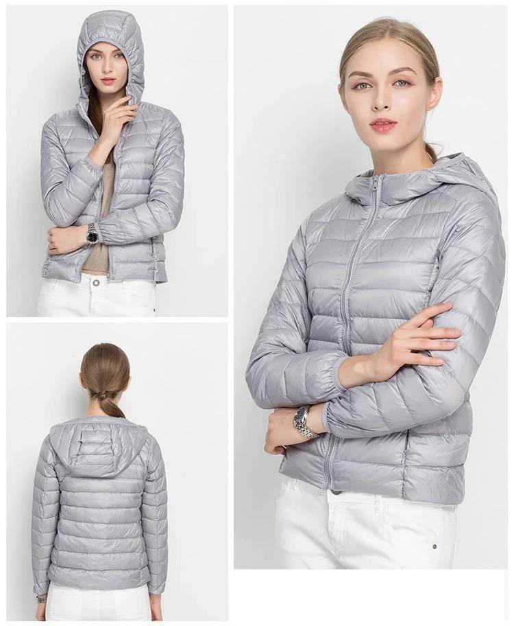 Norvielle Damen Leichtgewicht Daunenjacke Urban Chic
