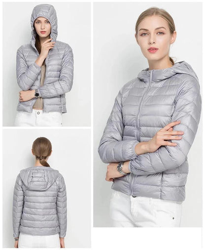 Norvielle Damen Leichtgewicht Daunenjacke Urban Chic
