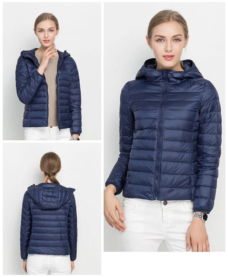 Norvielle Damen Leichtgewicht Daunenjacke Urban Chic