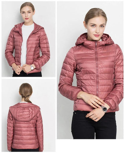 Norvielle Damen Leichtgewicht Daunenjacke Urban Chic