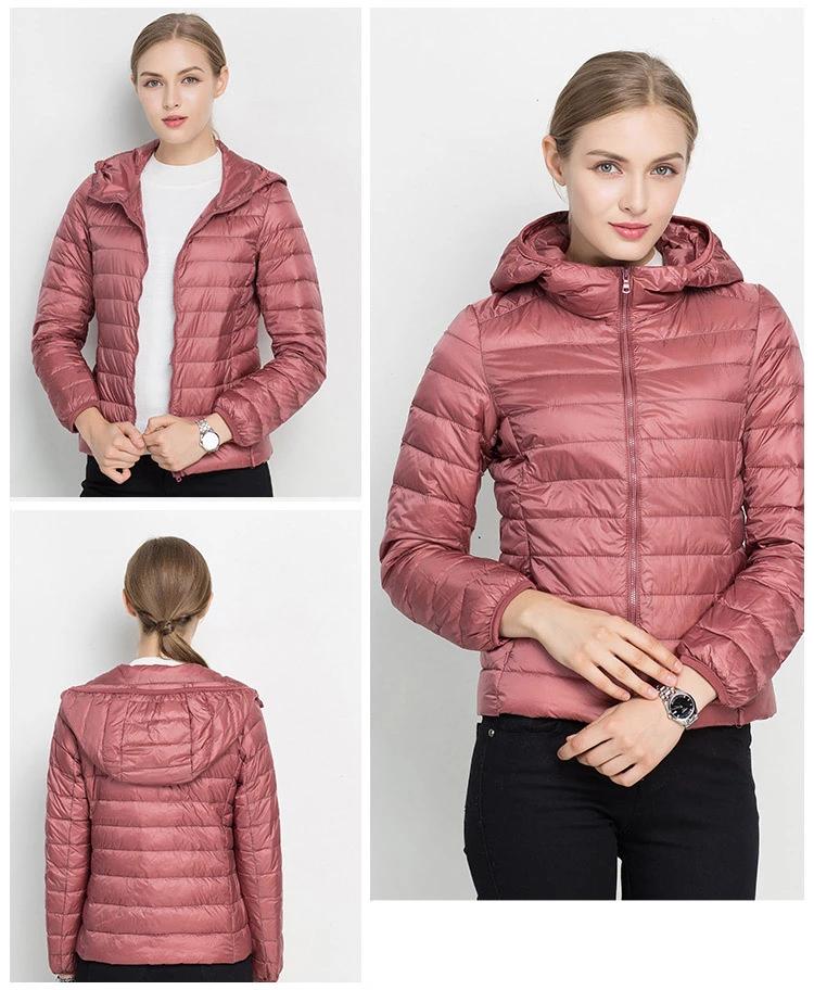 Norvielle Damen Daunenjacke Kapuze - Norvielle