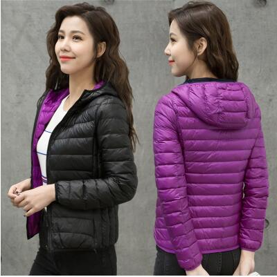 Velmora Damen Wende-Daunenjacke Leicht Warm Wasserabweisend