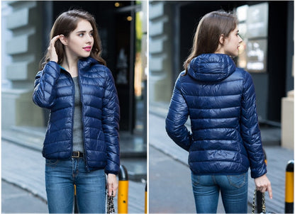 Velmora Damen Wende-Daunenjacke Leicht Warm Wasserabweisend