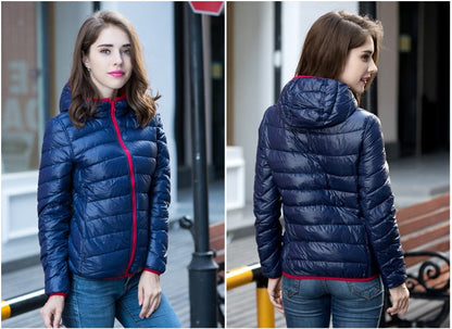 Velmora Damen Wende-Daunenjacke Leicht Warm Wasserabweisend